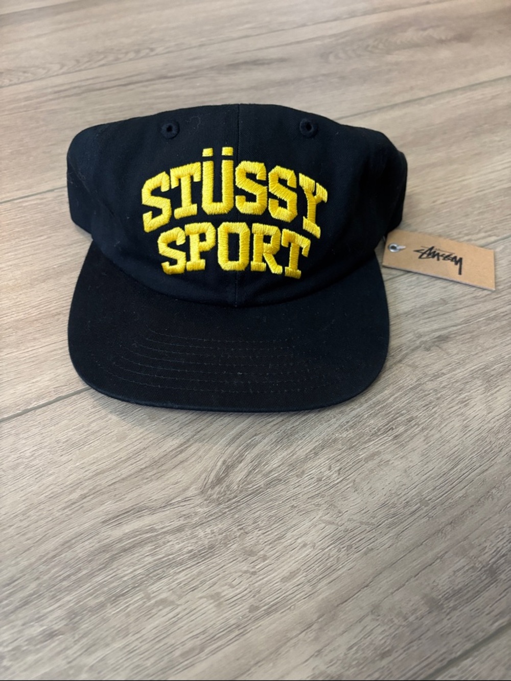 The Hundreds Black Cap with Yellow Crown Accent